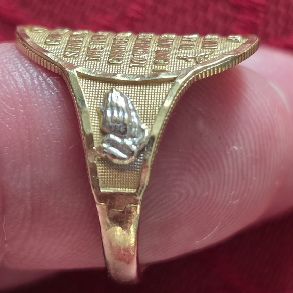 Solid Gold Serenity Prayer Ring - Picture 3 of 3